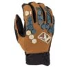 Klim Dakar Glove -ATOMIC MOTO SALE 3167 004 Golden Brown Petrol 01