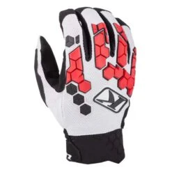 Klim Dakar Glove -ATOMIC MOTO SALE 3167 004 White Black 01