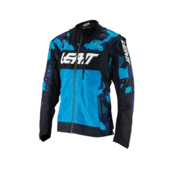Leatt Jacket Moto 4.5 X-Flow -ATOMIC MOTO SALE 4 5 X Flow Blue Front Left 5024080130