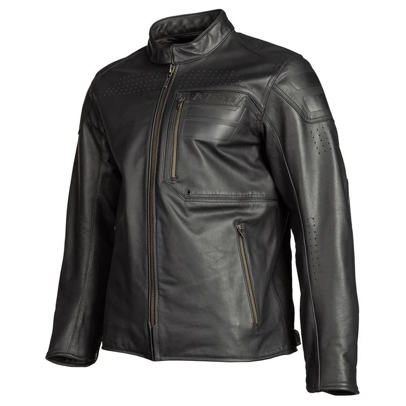 Klim Sixxer Leather Jacket Klim Sixxer Leather Jacket -ATOMIC MOTO SALE 5150 000 GunmetalBlack 01