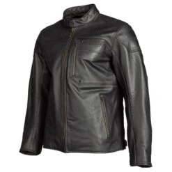 Klim Sixxer Leather Jacket 10 Klim Sixxer Leather Jacket -ATOMIC MOTO SALE 5150 000 Gunmetal 20Black 01