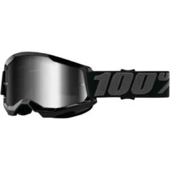 100% Strata 2 Goggles -ATOMIC MOTO SALE 956875Strata2BlkMirSil