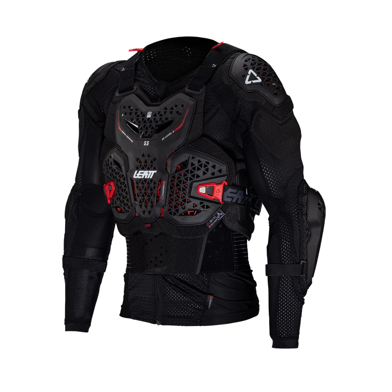 Leatt Body Protector 5.5 Evo Leatt Body Protector 5.5 Evo -ATOMIC MOTO SALE Leatt 5 5 Black Body Protection Evo LeftFront 5025202340