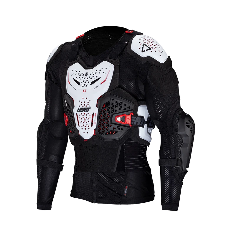 Leatt Body Protector 5.5 Evo Leatt Body Protector 5.5 Evo -ATOMIC MOTO SALE Leatt 5 5 White Body Protection Evo LeftFront 5025203343