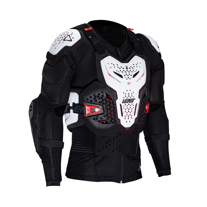 Leatt Body Protector 5.5 Evo Leatt Body Protector 5.5 Evo -ATOMIC MOTO SALE Leatt 5 5 White Body Protection Evo RightFront 5025203343
