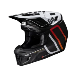 Leatt Helmet Kit Moto 9.5 -ATOMIC MOTO SALE Leatt Helmet Moto 9 5 Carbon White ISO Left 1025100122