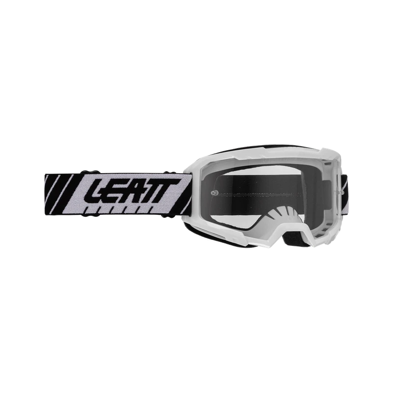 Leatt Goggle Vizion 2.5 Leatt Goggle Vizion 2.5 -ATOMIC MOTO SALE Leatt MOTO Goggle 2 5 Vizion White Clear 90 VLT Front 8025250470