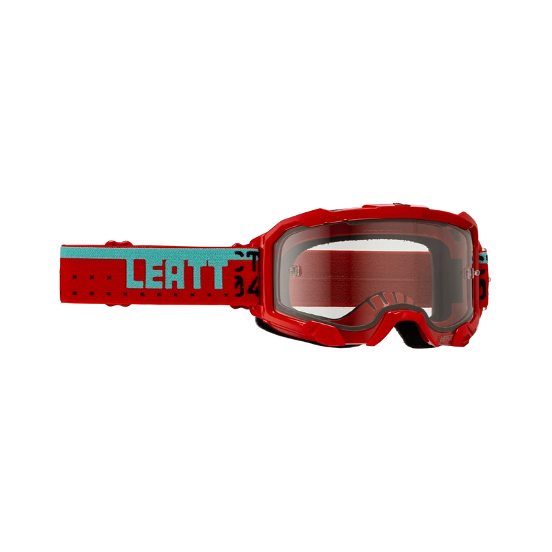 Leatt Goggle Velocity 4.5 Leatt Goggle Velocity 4.5 -ATOMIC MOTO SALE Leatt Moto Goggles Velocity 4 5 Teal Clear 83 VLT Front 8025200680