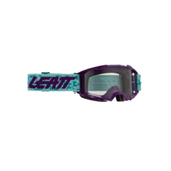 Leatt Goggle Vizion 3.5 -ATOMIC MOTO SALE Leatt Moto Goggles Vizion 3 5 Purple Clear 83 VLT Front 8025250250
