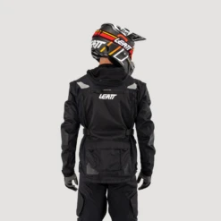 Leatt Jacket Moto 5.5 Enduro -ATOMIC MOTO SALE Leatt Moto Jacket 5 5Enduro Black Rear 5023030100
