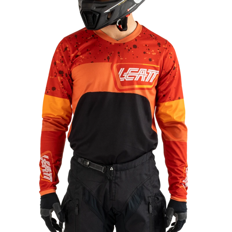 Leatt Jersey Moto 4.5 Enduro Leatt Jersey Moto 4.5 Enduro -ATOMIC MOTO SALE Leatt Moto Jersey 4 5 Enduro Burn Front 5025300100