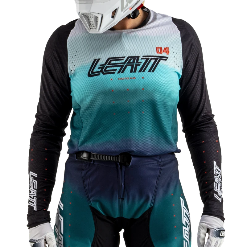 Leatt Jersey Moto 4.5 Lite Women Leatt Jersey Moto 4.5 Lite Women -ATOMIC MOTO SALE Leatt Moto Womens 4 5Kit Marine Front