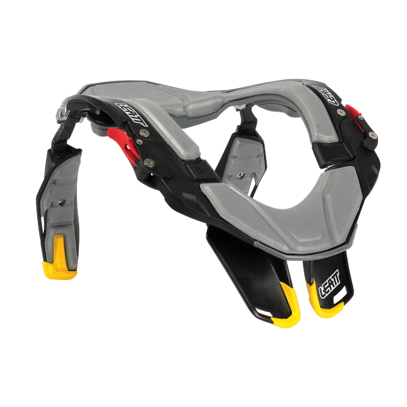 Leatt Neck Brace STX Road Leatt Neck Brace STX Road -ATOMIC MOTO SALE Leatt STXRoad BlackYellow frontLeft 100030101