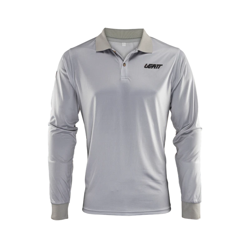 Leatt Polo Shirt Team Long Leatt Polo Shirt Team Long -ATOMIC MOTO SALE Polo Shirt Team LongSteel Front 5024400230