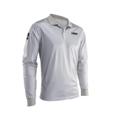 Leatt Polo Shirt Team Long 3 Leatt Polo Shirt Team Long -ATOMIC MOTO SALE Polo Shirt Team LongSteel Front Right 5024400230