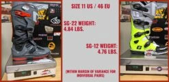 Gaerne SG-22 Boots -ATOMIC MOTO SALE SG22 and SG12 Weight copy