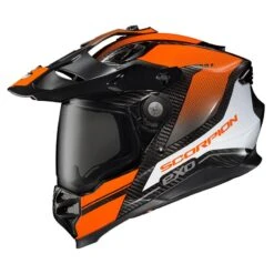 Scorpion EXO XT9000 Trailhead Helmet -ATOMIC MOTO SALE Scorpion Exo XT9000 TrailHead Adventure ADV Helmet Orange profile left dark smoke shield f348a8a0 660d 4745 b9da 8e47d68a76b4