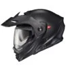 Scorpion EXO-AT960 EXO-COM Modular Helmet -ATOMIC MOTO SALE ScorpionEXO AT960matte black EXOCOM UNIT profile left Glow