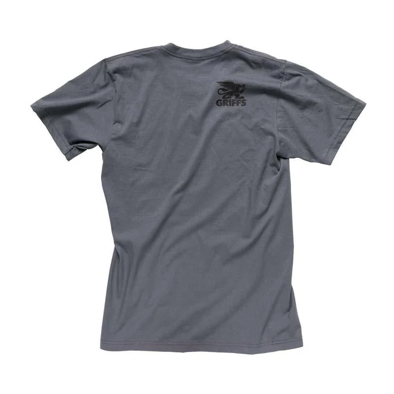 GRIFFS Classic Tee Dark Gray GRIFFS Classic Tee Dark Gray -ATOMIC MOTO SALE Tee Gray Back 5000x5000 16252d8e 37ba 4ef5 9557 0b62c3b42c93