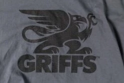 GRIFFS Classic Tee Dark Gray 4 GRIFFS Classic Tee Dark Gray -ATOMIC MOTO SALE Tee Gray Detail1 5000x3333 555e4465 e963 4fb5 bb72 a2056965e96e