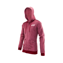 Leatt Zip Hoodie Premium -ATOMIC MOTO SALE ZipHoodie Premium Ruby FrontLeft 5024400470
