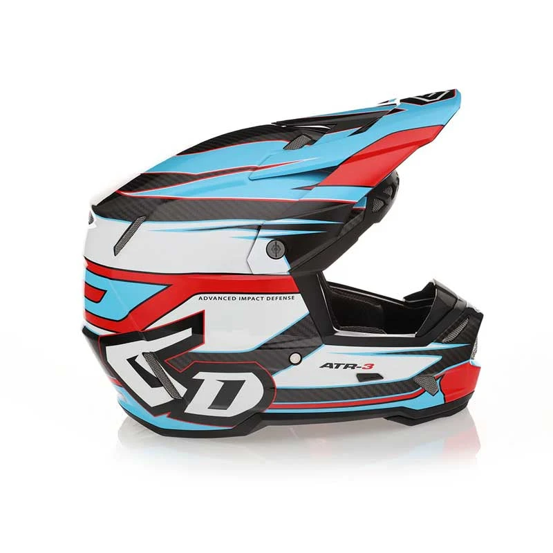 6D Helmets ATR-3 Hyper Helmet 6D Helmets ATR-3 Hyper Helmet -ATOMIC MOTO SALE atr 3hyper cyan red