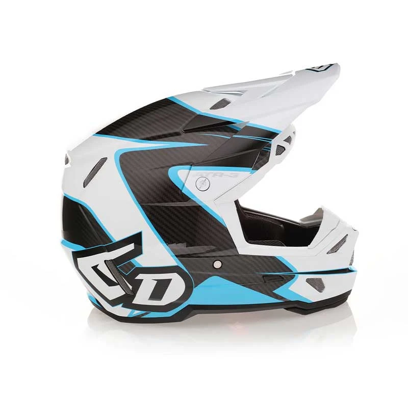 6D Helmets ATR-3 Wave Helmet 6D Helmets ATR-3 Wave Helmet -ATOMIC MOTO SALE atr 3wave white cyan